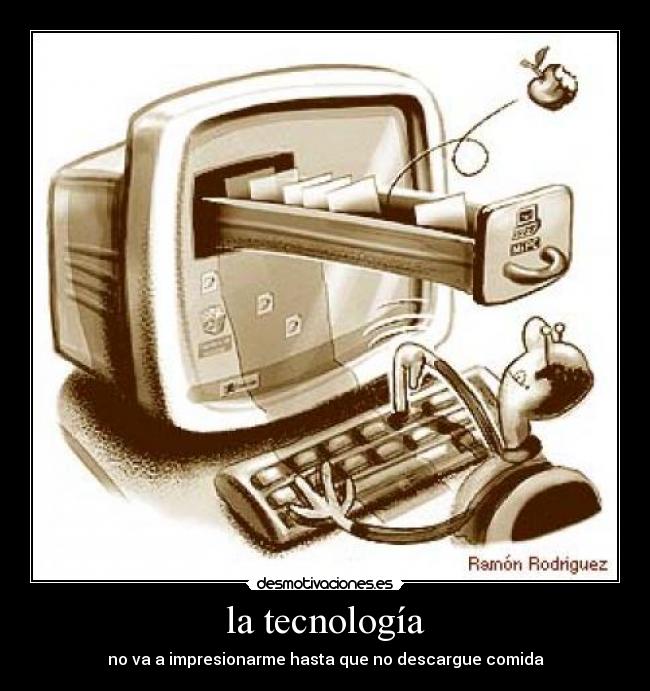 carteles comida computadora desmotivaciones