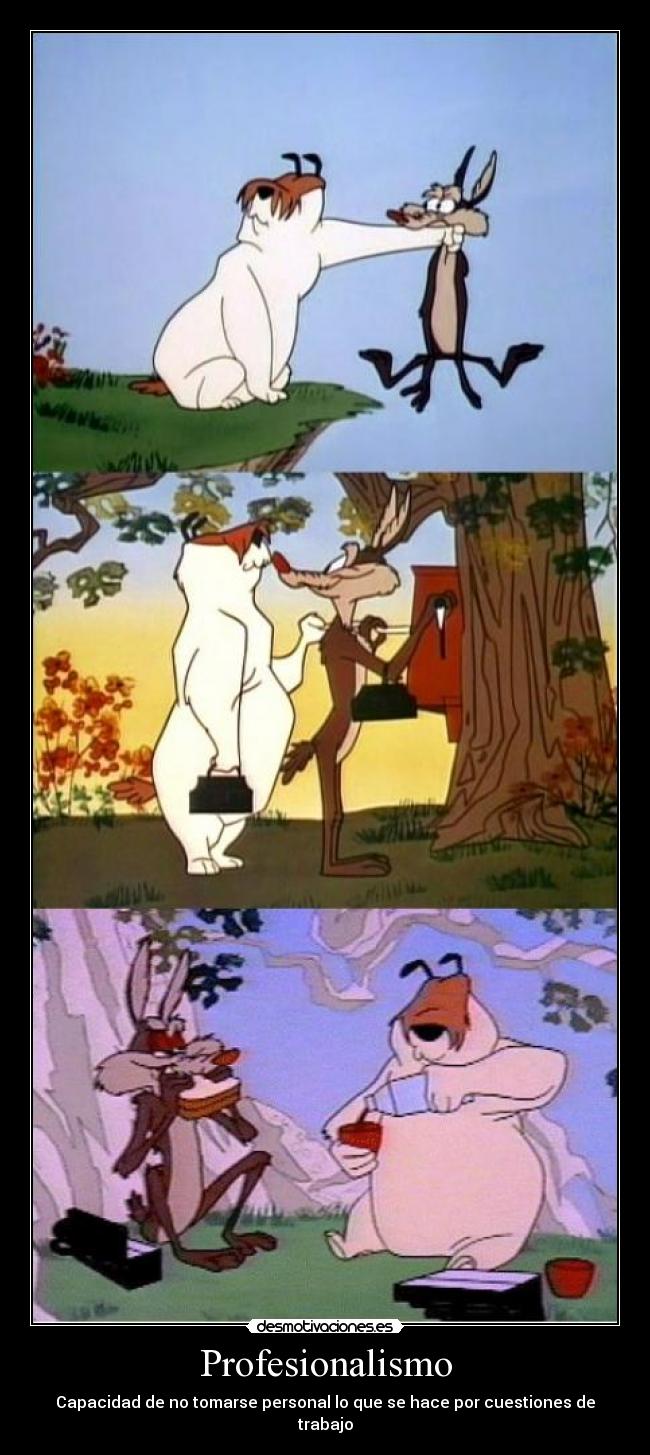 carteles profesionalismo capacidad tomarse personal cuestiones trabajo desmotivaciones