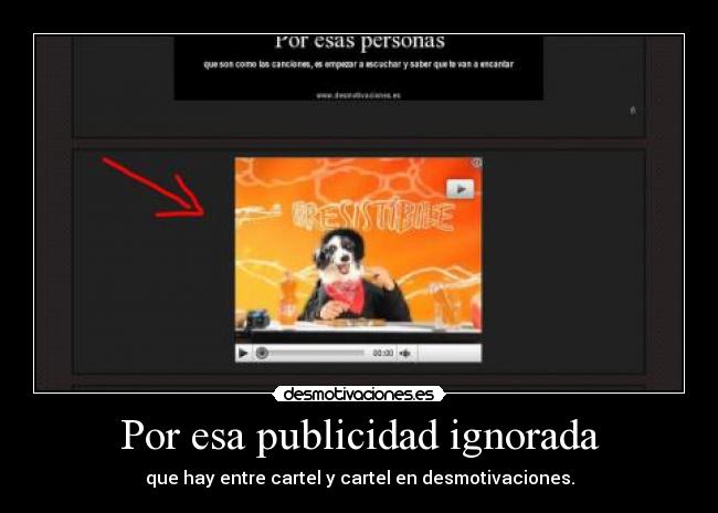 Por esa publicidad ignorada -