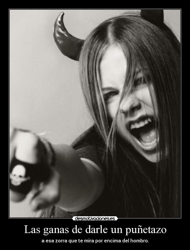 Las ganas de darle un puñetazo -