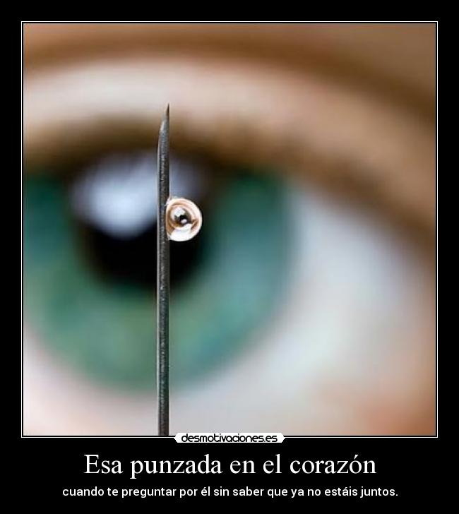 Esa punzada en el corazón -