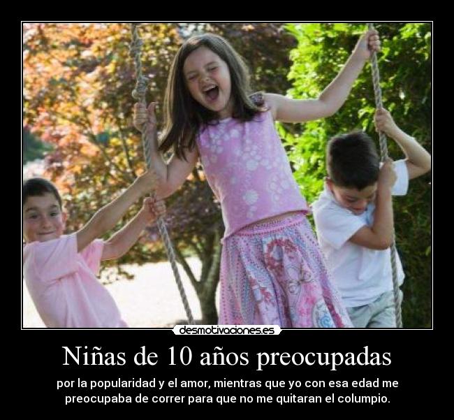 Niñas de 10 años preocupadas -