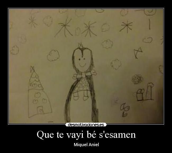 Que te vayi bé sesamen - Miquel Aniel