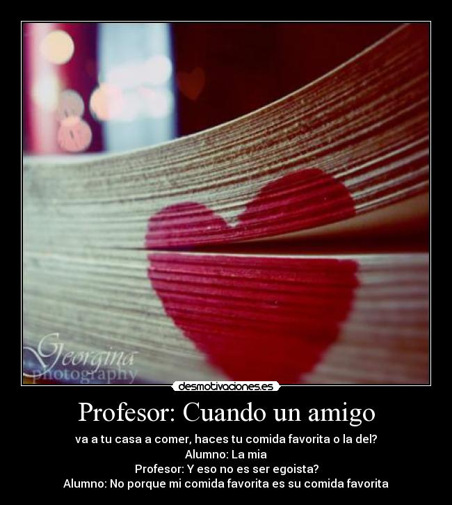 Profesor: Cuando un amigo - 