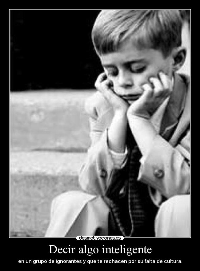 Decir algo inteligente -