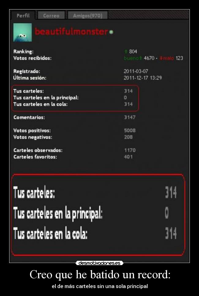 Creo que he batido un record: -