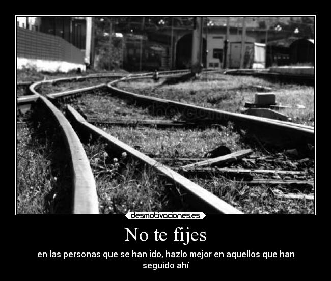 No te fijes -