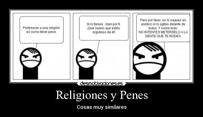 Religiones y Penes - Cosas muy similares