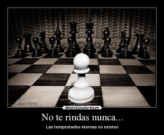 No te rindas nunca... - 