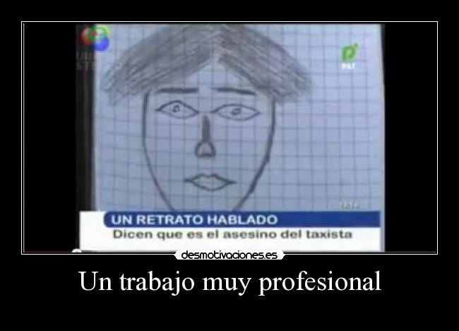 Un trabajo muy profesional -