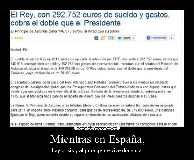 carteles espana rey zapetero principe sueldo desmotivaciones