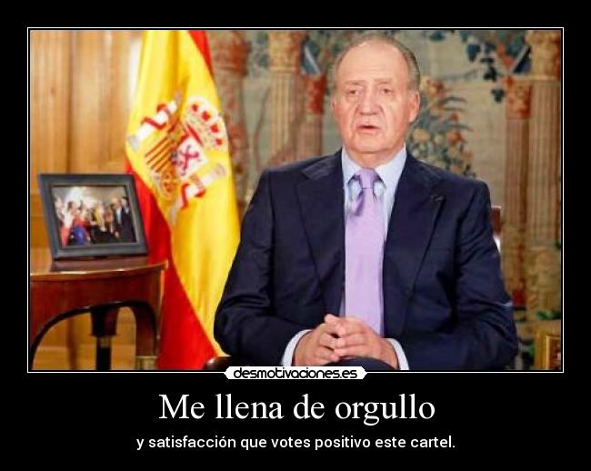 Me llena de orgullo -