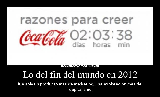 Lo del fin del mundo en 2012 -