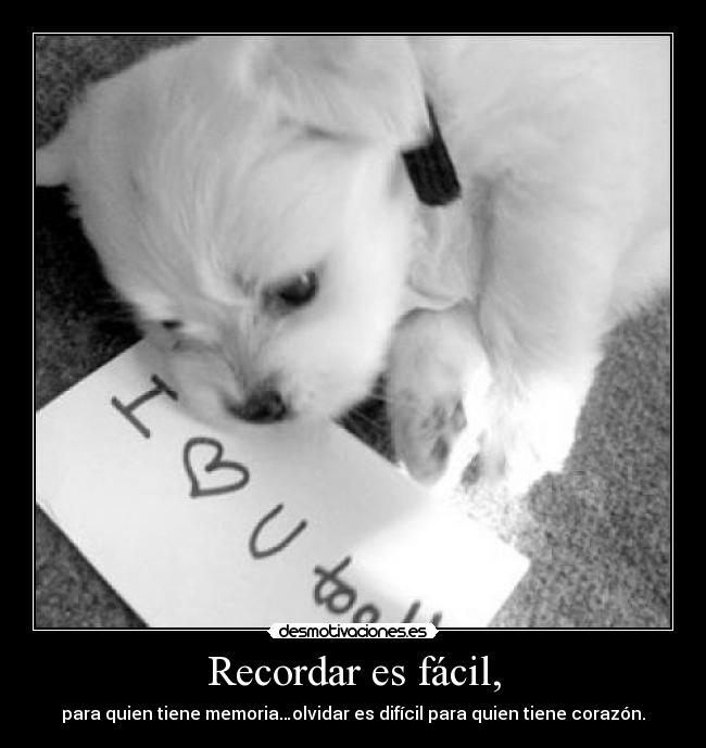 Recordar es fácil, - 