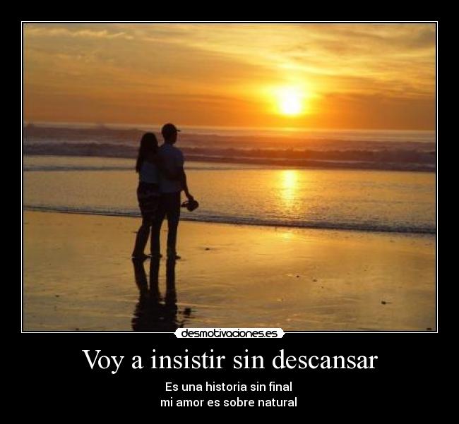 Voy a insistir sin descansar -