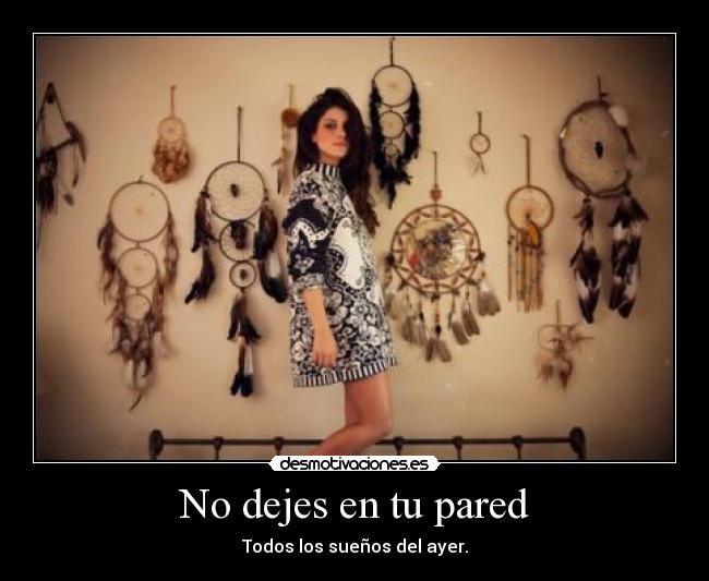 No dejes en tu pared -