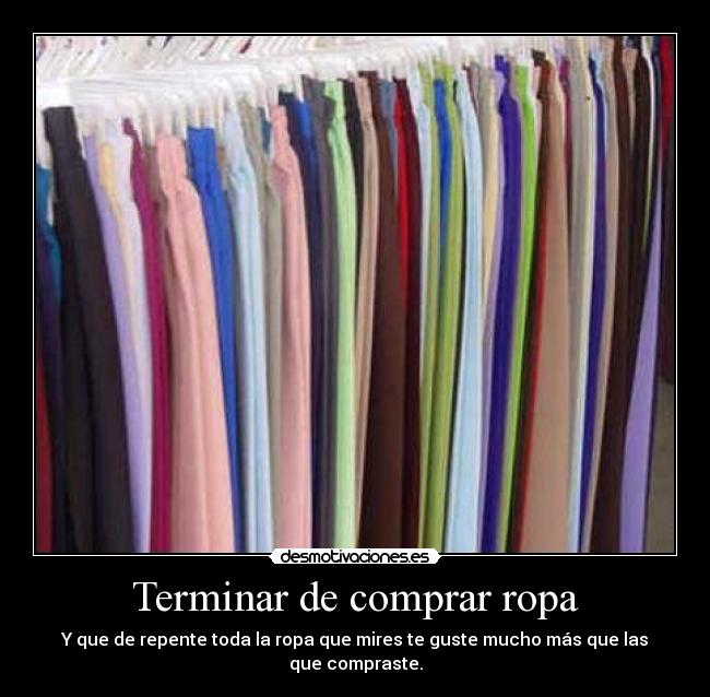 Terminar de comprar ropa - 