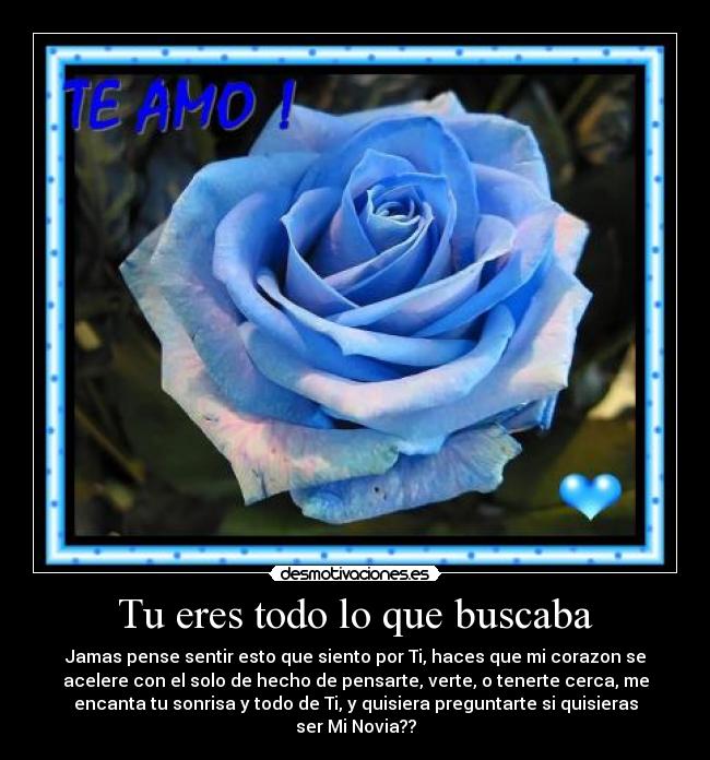 Tu eres todo lo que buscaba -