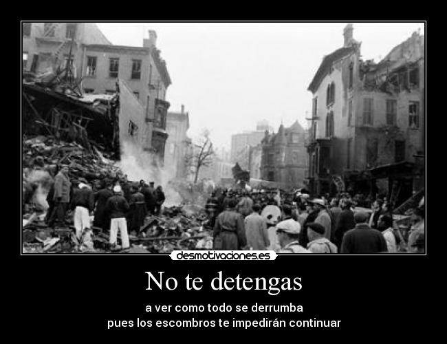 No te detengas -