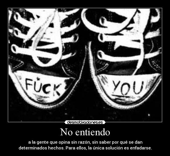 No entiendo -