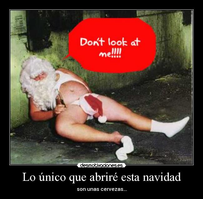 Lo único que abriré esta navidad -