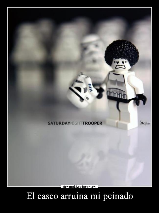 El casco arruina mi peinado -