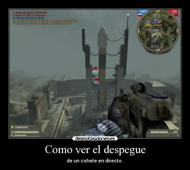 Como ver el despegue - de un cohete en directo .