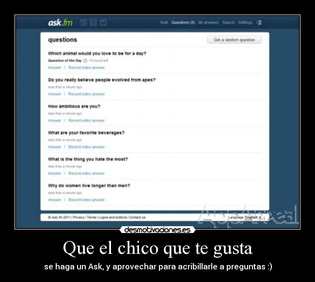 Que el chico que te gusta - 