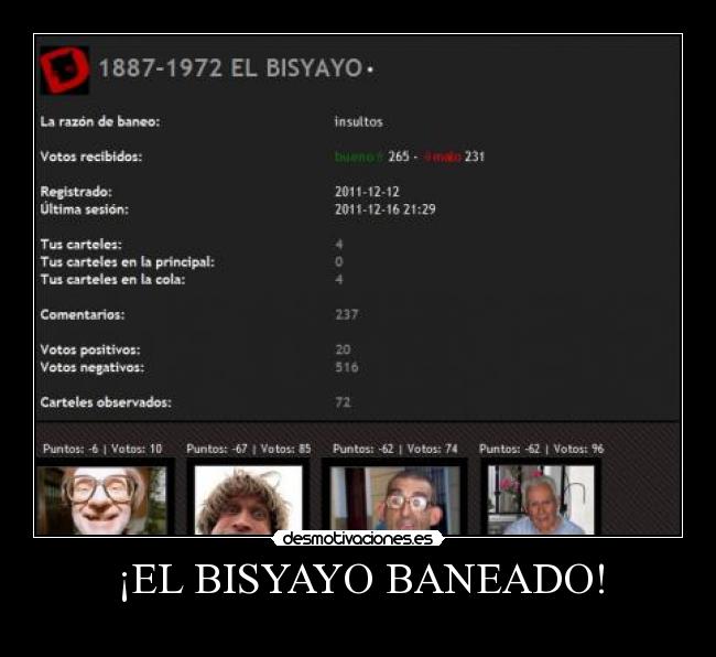 ¡EL BISYAYO BANEADO! -