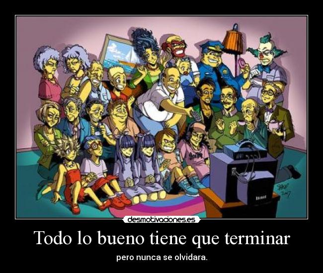 carteles simpsons foreveeeeer desmotivaciones