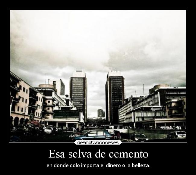 Esa selva de cemento -