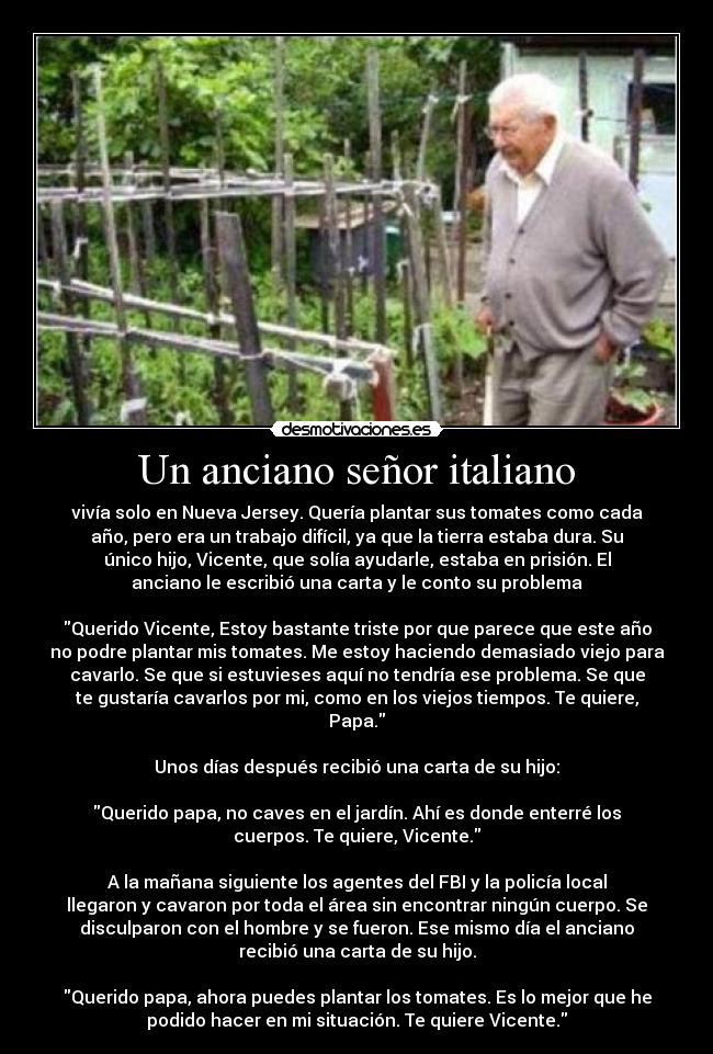 Un anciano señor italiano -