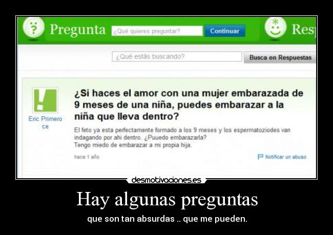 Hay algunas preguntas - 