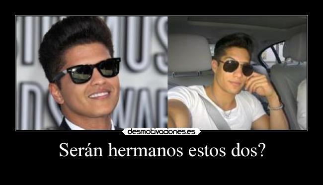 Serán hermanos estos dos? -