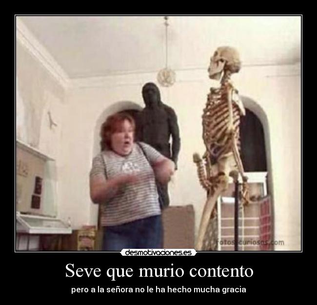 Seve que murio contento -