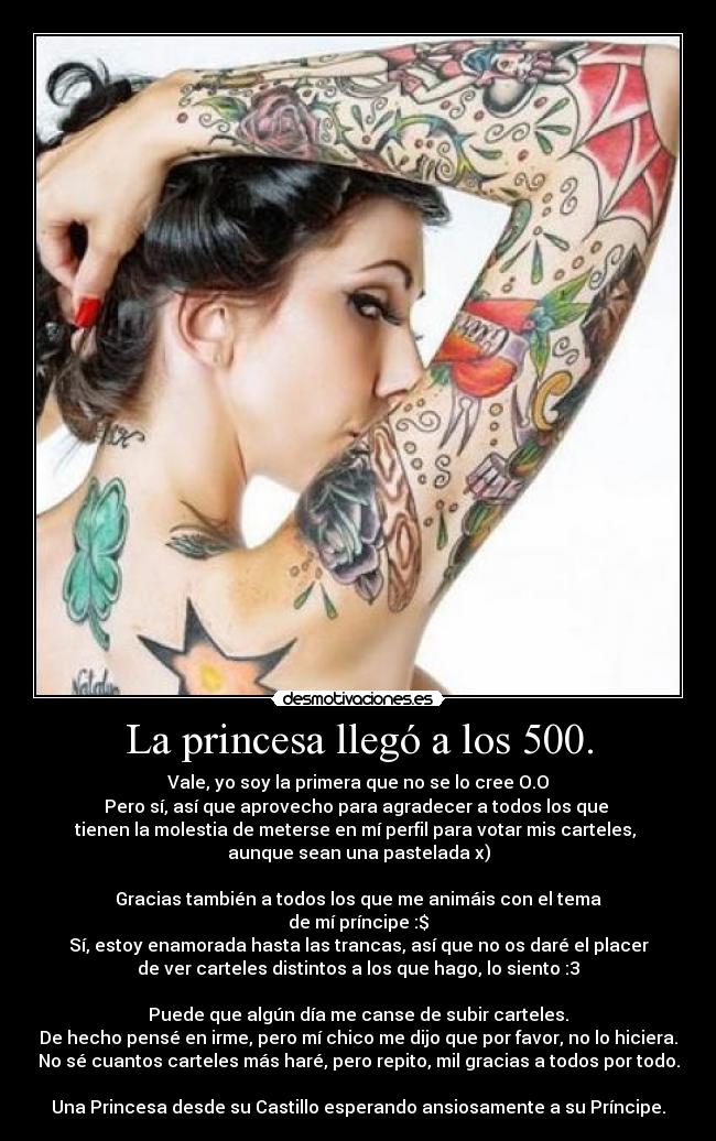La princesa llegó a los 500. - 