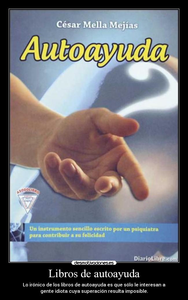 carteles libros autoayuda desmotivaciones