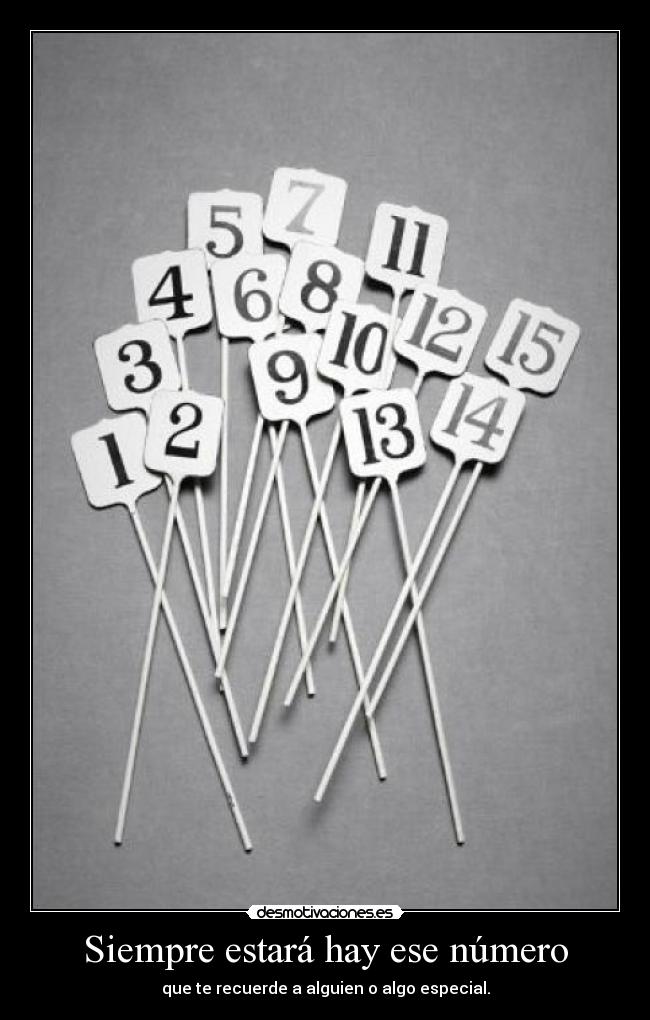 Siempre estará hay ese número -