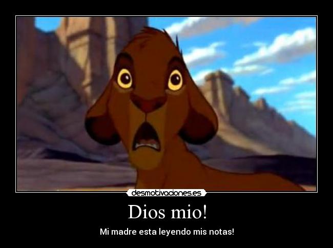 carteles dios simba notas desmotivaciones