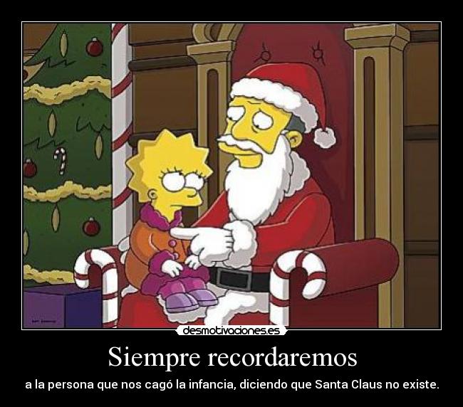 carteles navidad cago infancia santa claus desmotivaciones