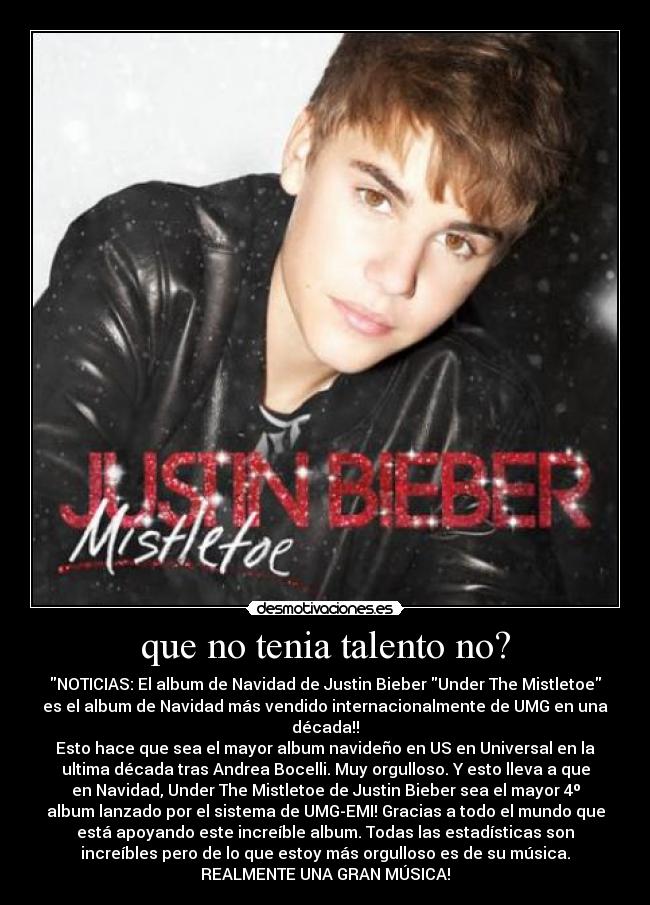 que no tenia talento no? - 