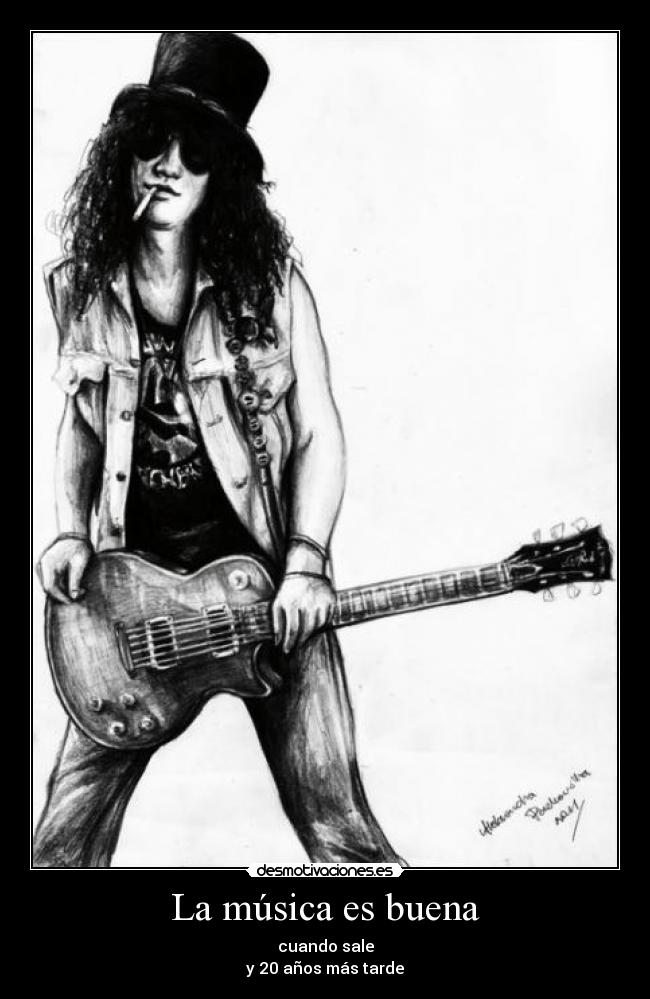La música es buena - cuando sale
y 20 años más tarde