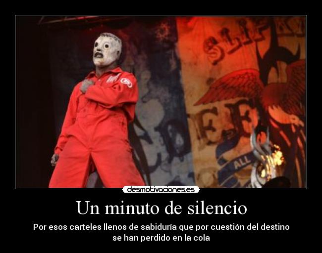 Un minuto de silencio -