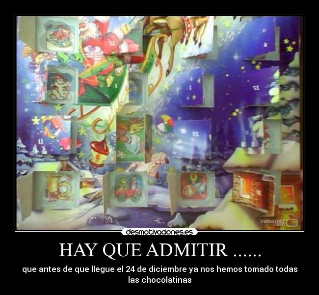 HAY QUE ADMITIR ...... -