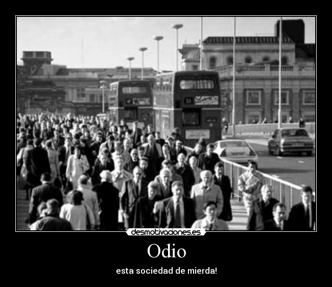 Odio - esta sociedad de mierda!