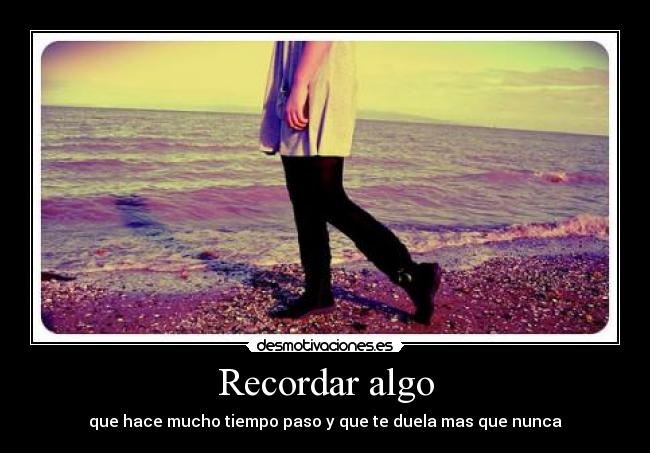 Recordar algo -