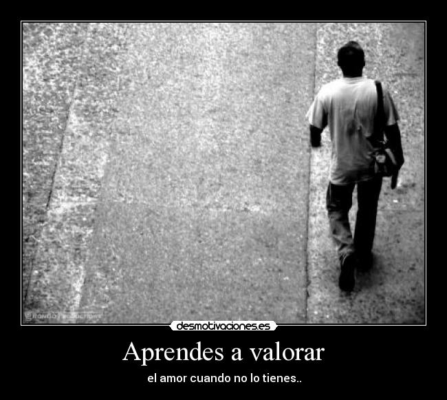 Aprendes a valorar - 