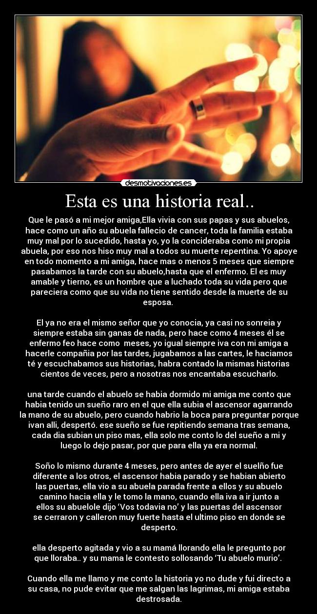 Esta es una historia real.. -