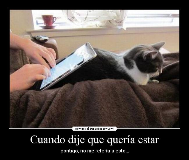 Cuando dije que quería estar - contigo, no me refería a esto...