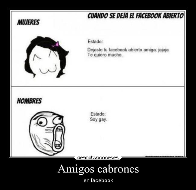 Amigos cabrones - en facebook